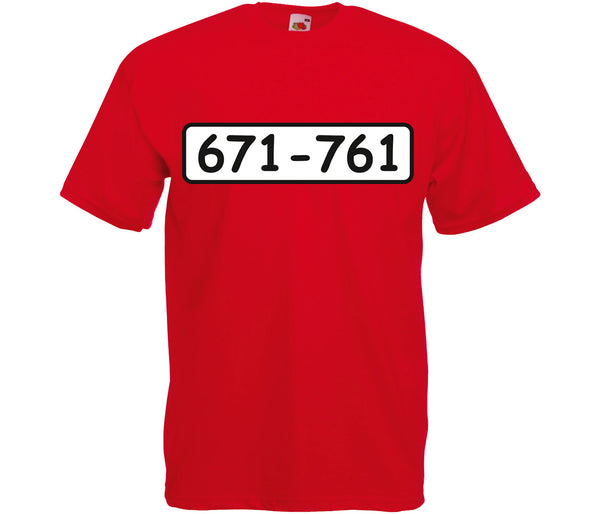 Rotes Panzerknacker T-Shirt mit kurzen Ärmeln - Rundhals - 100% Baumwolle - Kostüm für Karneval, Fasching und Mottopartys