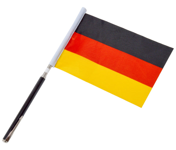 Ausziehbare Flagge Deutschland für die EM WM Fanartikel