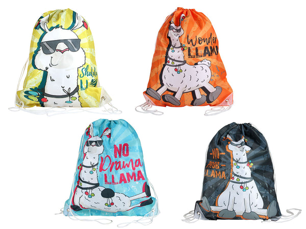 Lama Turnbeutel Beutel Allover-Print 42 x 34 cm