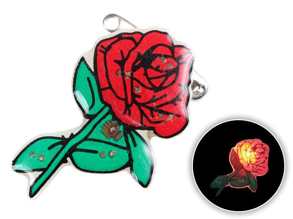 Blinki Anstecker Blinky Brosche Pin Button Rose 40