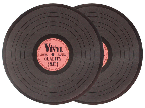 Platzset 2er Set Schallplatte Rosa