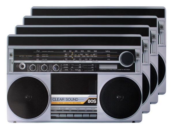 Platzsets 4er Set Retro HiFi