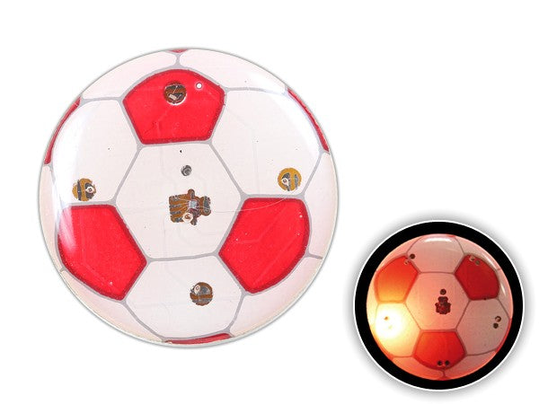 Blinki Anstecker Blinky Brosche Pin Button Fußball rot weiß 195