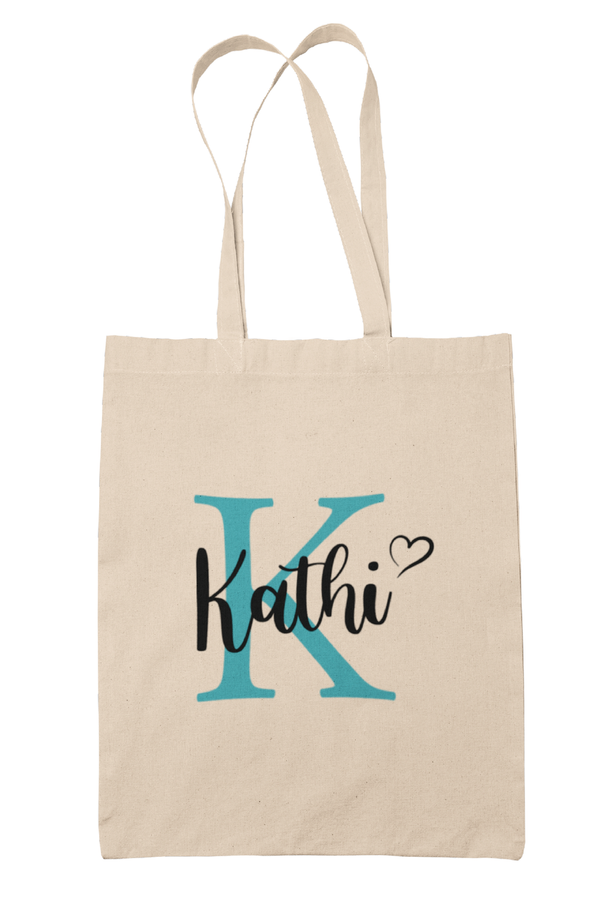Alsino Nachhaltige Jutetasche Jutebeutel Tasche mit Namen & Buchstaben - Deine personalisierte Jute Einkaufstasche Einkaufskorb aus Baumwolle - Geschenkidee