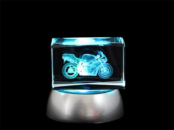 3D Laser Kristallquader Glasblock