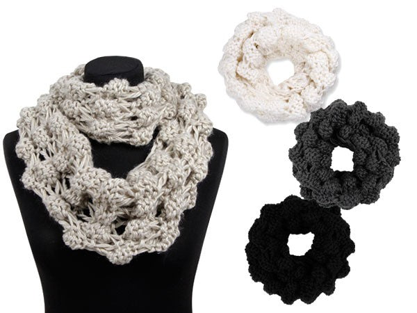 Viper Tube Schal Schlauchschal Loop Strickschal Schal Rundschal Crinkle Schal