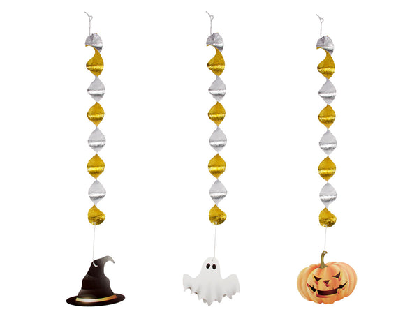 Halloween Girlande Deckenhänger Gruselgirlande 3er Set