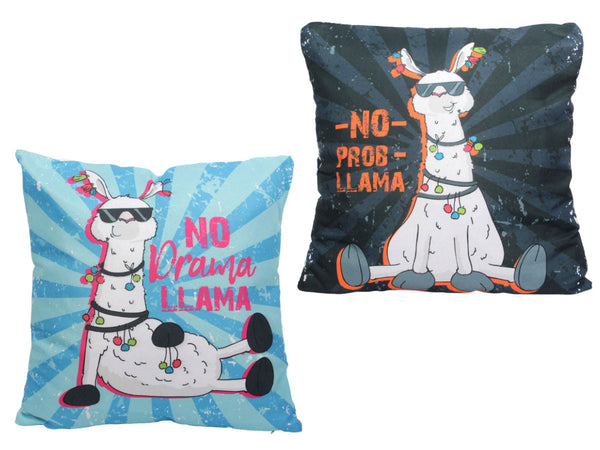 Lama Kissen Kuschelkissen 40 cm bunt