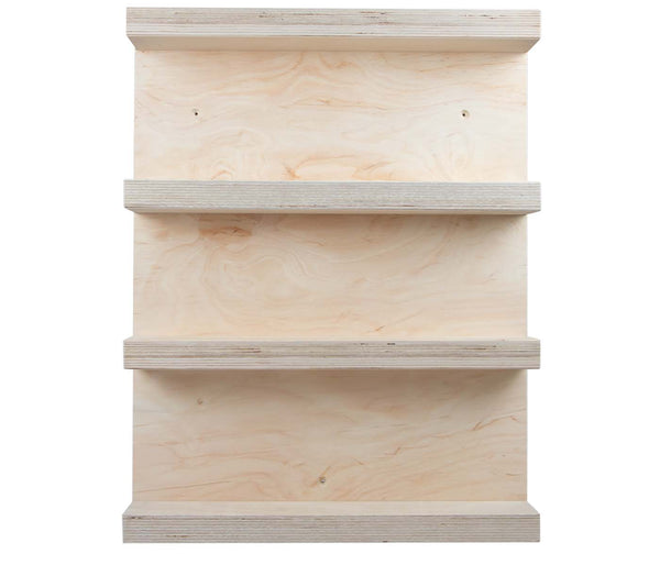 Gewürzregal Holz Vintage - 3 Regalböden  - für die Wand o. stehend - ca. 54 x 8 x 42 cm, Holzregal aus deutscher Holzmanufaktur | Küchenregal Hochformat