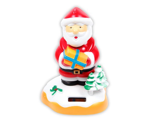 Wackelfigur Weihnachtsmann Solarfigur Santa Claus Solar Nikolaus SB-21