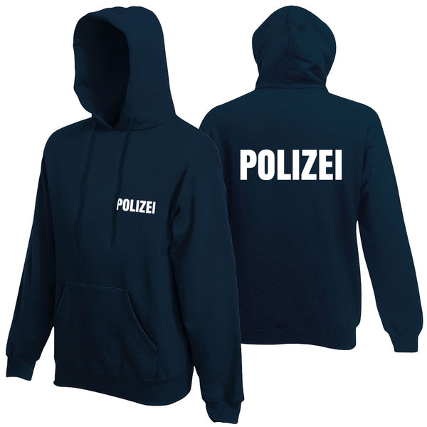 Polizei Hoodie Pullover Polizeikostüm Polizist Outfit Kapuze Pulli Kapuzen-Pullover Zubehör Uniform