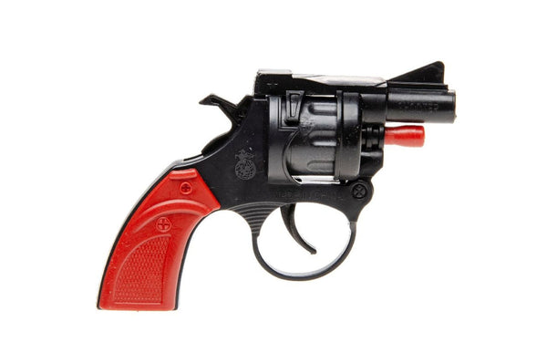 Alsino Mini Spielzeug Revolver für Kinder - 8-Schuss Spielzeugpistole - Realistisches Design, Sicher & Langlebig - Perfekt für Rollenspiele & Kostümfeste