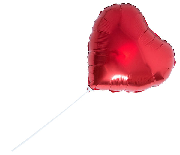 Roter Herz Folienballon für JGA, Hochzeit und Geburtstag