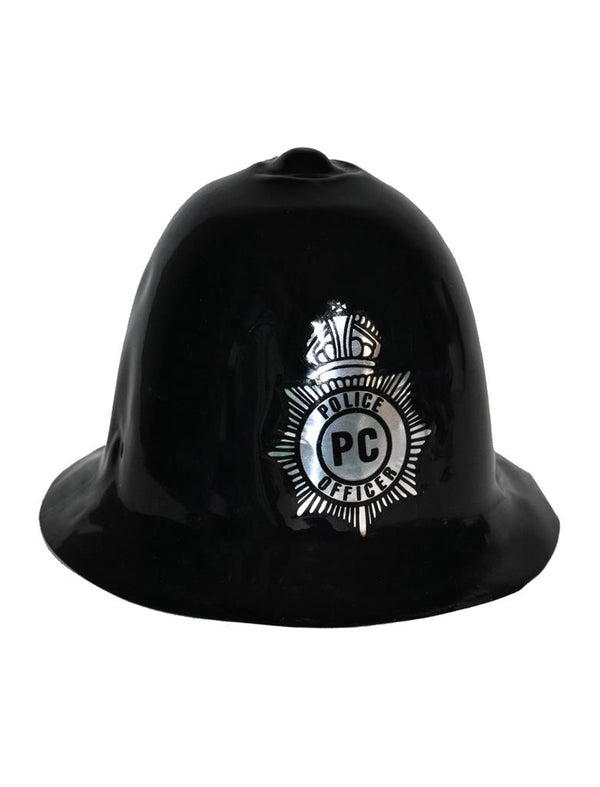 Polizei Helm Erwachsene Schwarz aus Kunststoff Karneval Fasching Verkleidung 25 x 26 x 20 cm Polizeihelm Polizei-Kostüm Kostüm