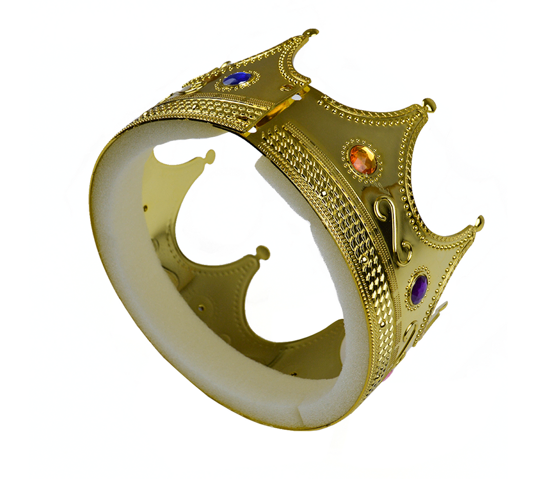 Kostümkrone für Könige und Königinnen 54253 Goldene Königskrone Faschi