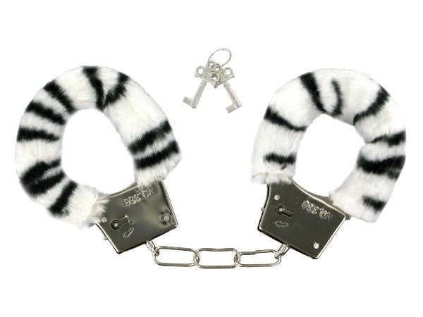 ALSINO Plüschhandschellen Hand-Cuffs Zebra Plüsch 04