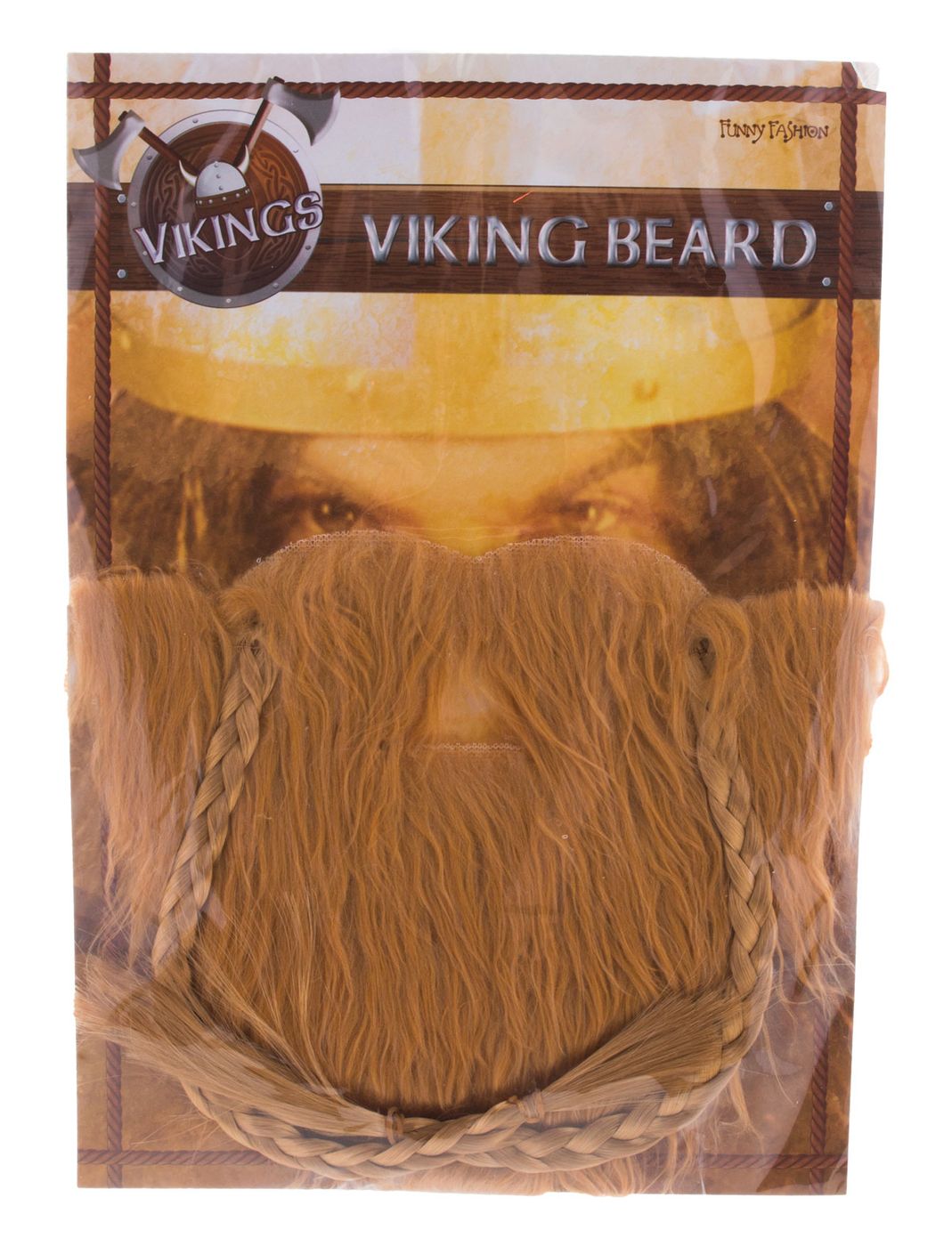 NET TOYS Wikinger Bart - Blonder XL Vollbart Für Karneval, Fasching & Kostüm, Kunsthaar, Einheitsgröße