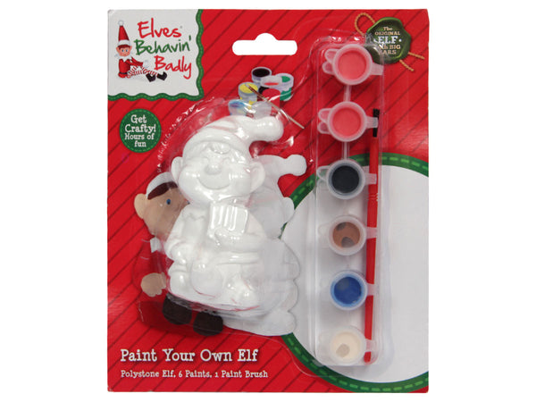 Elfen Malset Paint Your Own Elf Modell Set 6 Farben 1 Pinsel