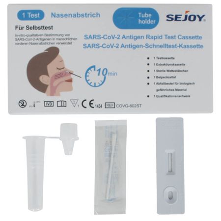 Sejoy Laientest mit CE1434 Corona Antigen Schnelltest, einzeln verpackt