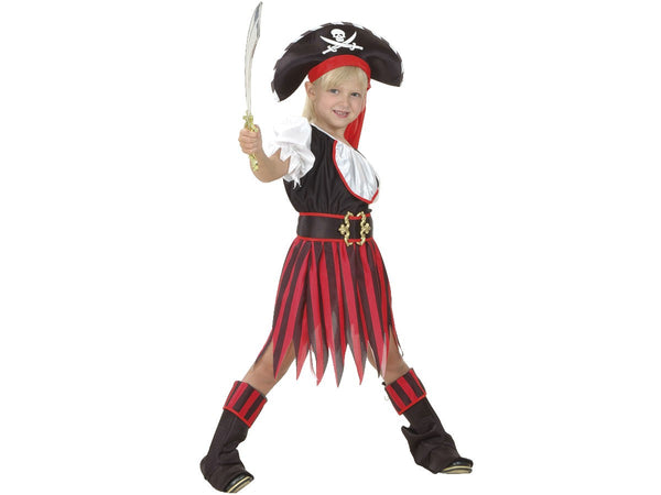 Kinder Kostüm 4-6 Jahre Mädchen Fasching Karneval Piratenkostüm 82154