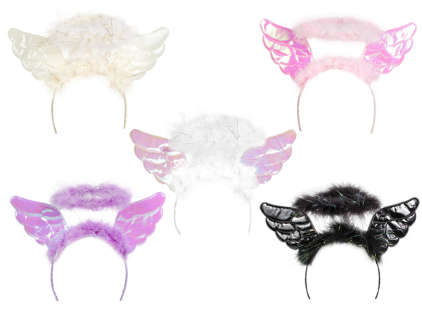 Heiligenschein mit Flügeln für Kids und Erwachsene