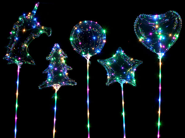 Leucht Luftballons Party Helium Ballons mit LED-Licht inkl. Batterien und Lichterkette