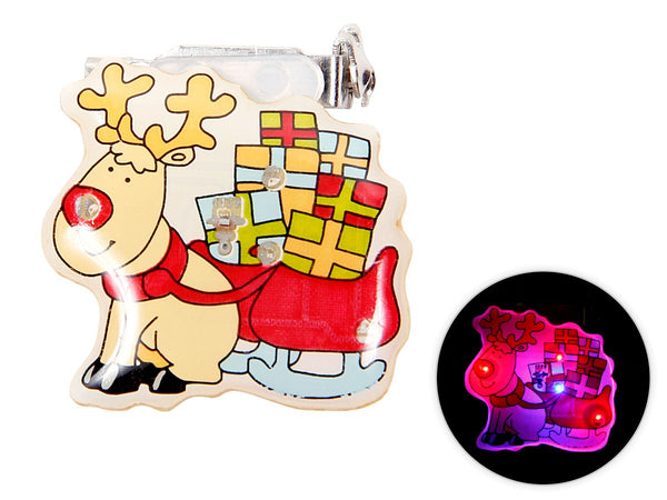 Blinki Anstecker Rentier mit Schlitten