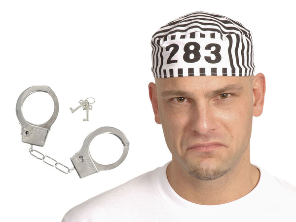 Alsino Knast Gefängnis Kostüm Set 2-teilig