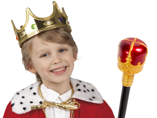 Prinz König Kinder Kostüm Set 2-teilig
