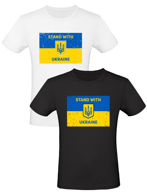 T-shirt STAND WITH UKRAINE against war STOP WAR! - per gli uomini