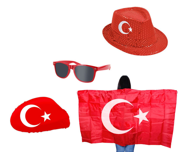 4-teiliges Türkei Fanset