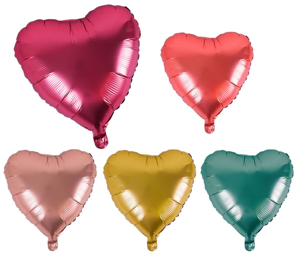 Folienballon Metallisches Herz Geburtstag Hochzeit Valentinstag Befüllbar mit Helium