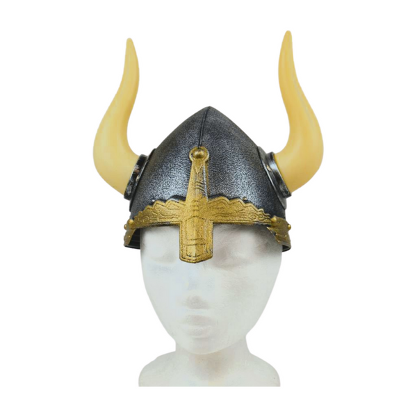 Wikinger Helm Kostüm Herren Damen Erwachsene Hut Fasching Vikinger Kopfbedeckung Mittelalter - Für Fasching, Karneval und Mottopartys
