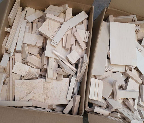 2 - 20 kg Birke Holzreste Multiplex Sperrholz Reste Holz Bastler Holzleiste Platten Zuschnitt unbehandelt Natur von Alsino