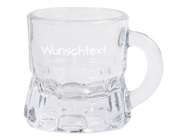 Schnapsgläser personalisiert Wunschtext Wunschname Glas mit Henkel Gravur Geschenk Geburtstag Geschenkidee – 2cl