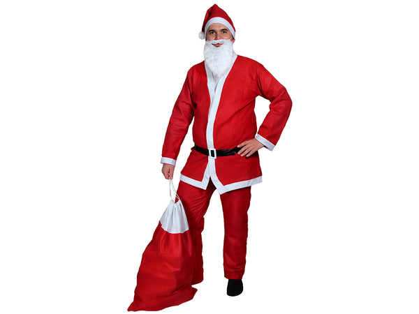 Weihnachtsmann Kostüm & Geschenksack