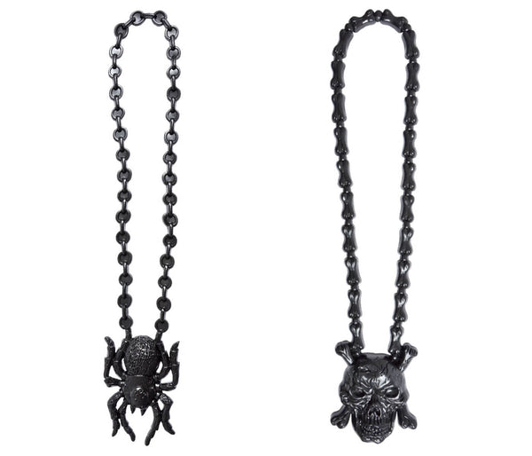 Gruselige Halloweeen Party Kette Totenkopf