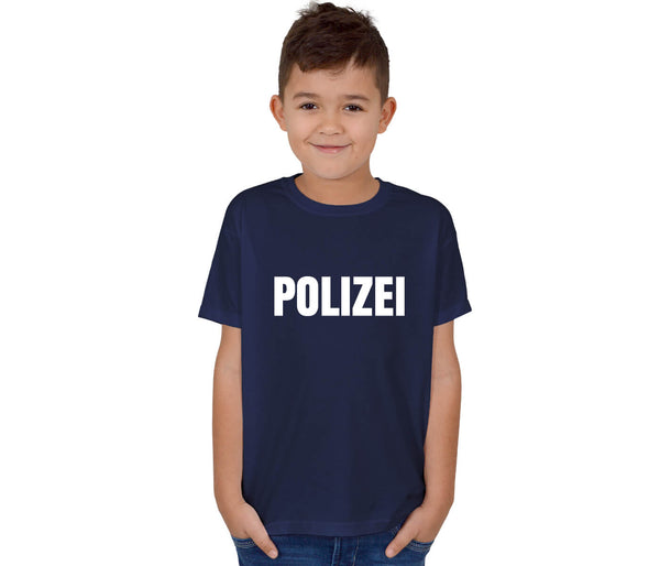 Polizei Shirt Kinder dunkel blau