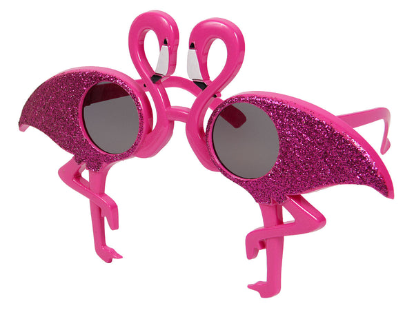 XL Partybrille 70er Jahre pink Spaßbrille Flamingo