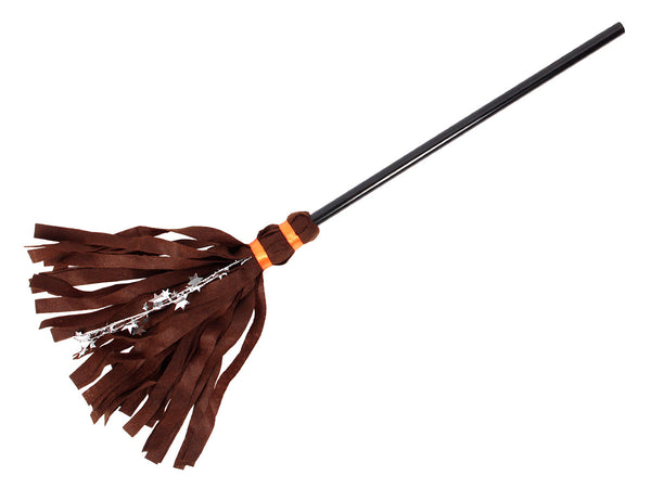 Hexenbesen Mini Halloween 86 cm Kostüm Zubehör Zauberbesen Kinder Erwachsene Hexenkostüm Accessoire Besen Karneval Fasching Party Deko Hexe Zauberer