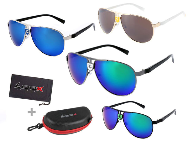 Loox Sonnenbrille Vintage groß Damen Herren