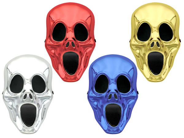 Halloweenmaske Totenkopfmaske Zähne verschiedene Farben