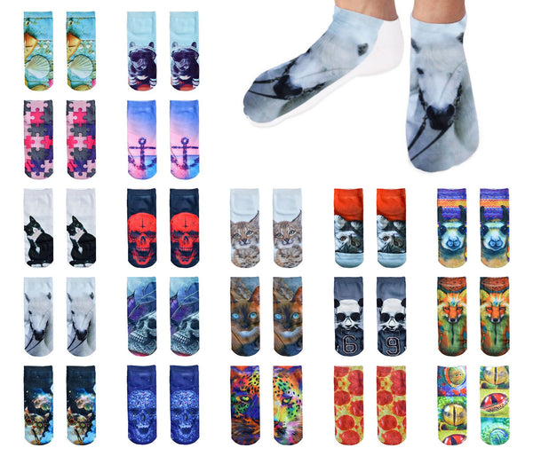 Alsino Socken mit verschiedenen lustigen Motiven für Kinder und Erwachsene.