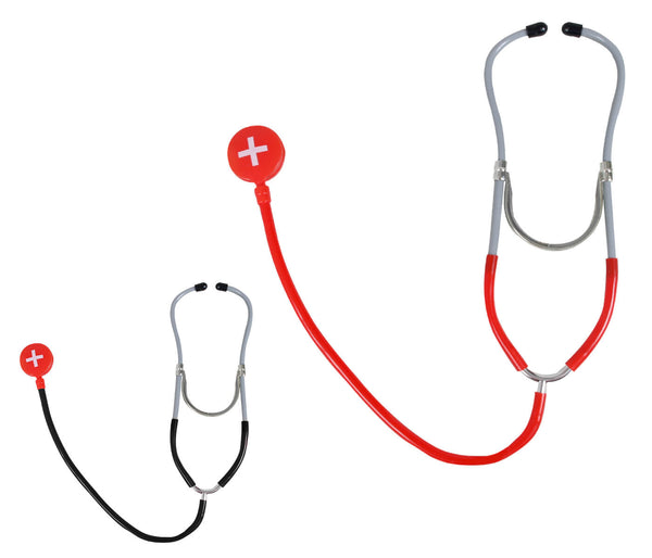 Stethoskop Doktor Zubehör schwarz rot