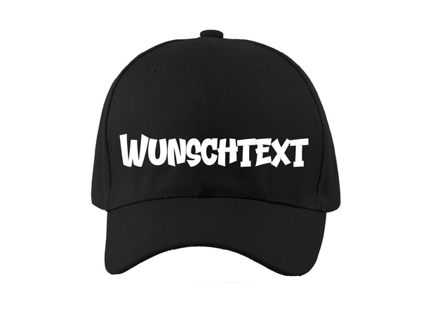 Basecap Kappe Wunschtext - personalisierte Baseball Cap Baseballkappe Größenverstellbar - bedrucken lassen - Damen und Herren