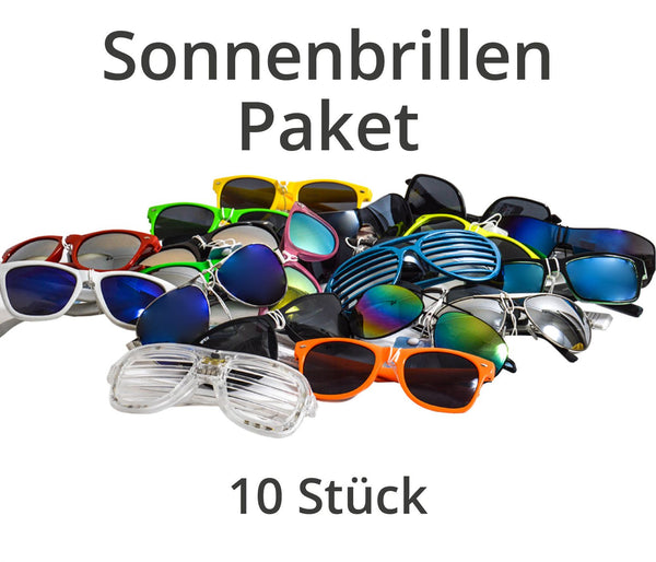 10 Stück Sonnenbrillen Sonnebrille Designer