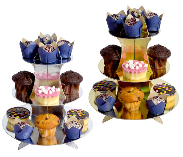 Muffinständer 3-stöckig Cupcake Ständer Kuchen Deko