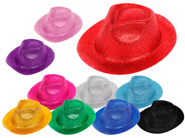 Glitzerhut Trilby Partyhut