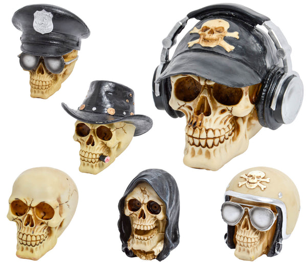 Totenkopf Deko perfekt für Halloween Partys geeignet Pirat Gothic Skull Totenschädel Piratenlook Schädel Partydeko