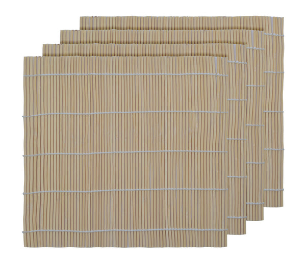 4er Set Sushimatte umweltfreundlich Bambusmatte